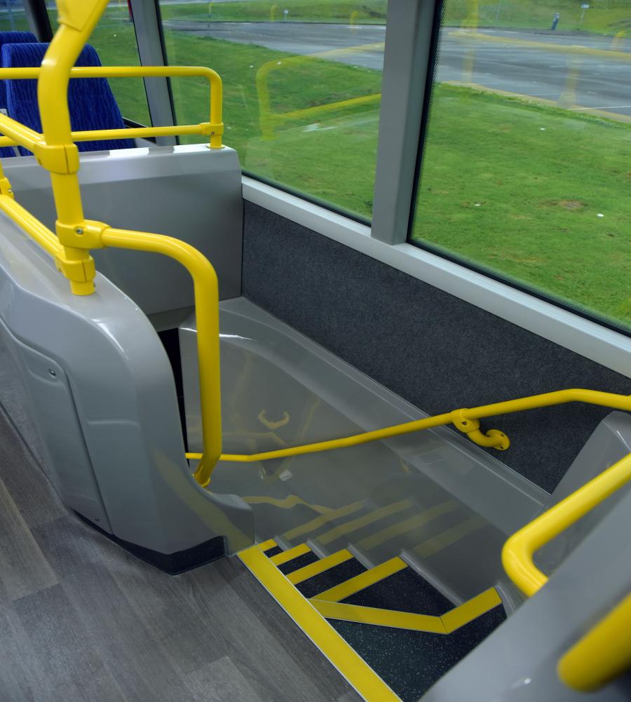 Детали интерьера Alexander Dennis Enviro500 SuperLo 2016 года  (CA) (фото 11 из 15)